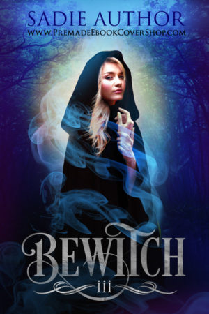 premade book cover witch